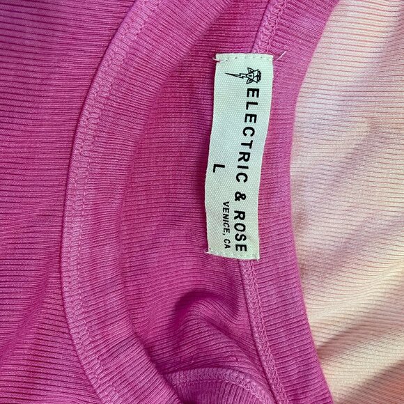 Electric & Rose Rocky Rib Dress Pink/White/Orange NWT $148 MSRP - Picture 4 of 7